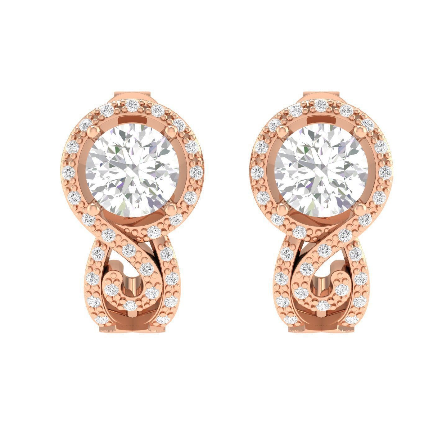 India Solitaire Earring