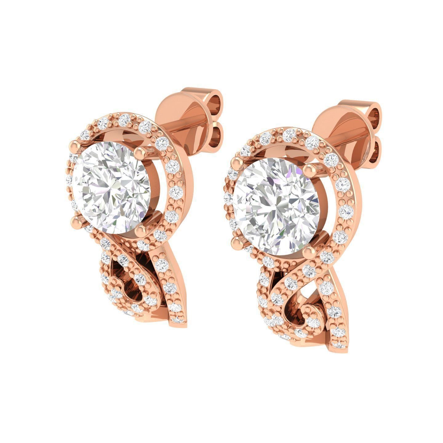India Solitaire Earring