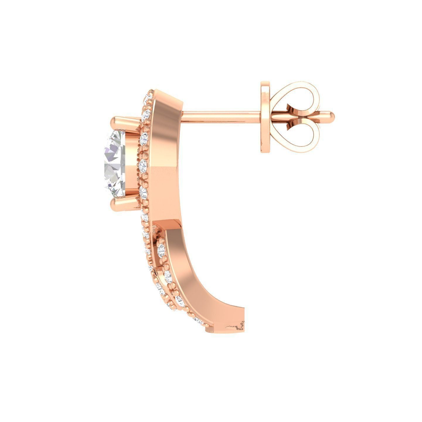 India Solitaire Earring