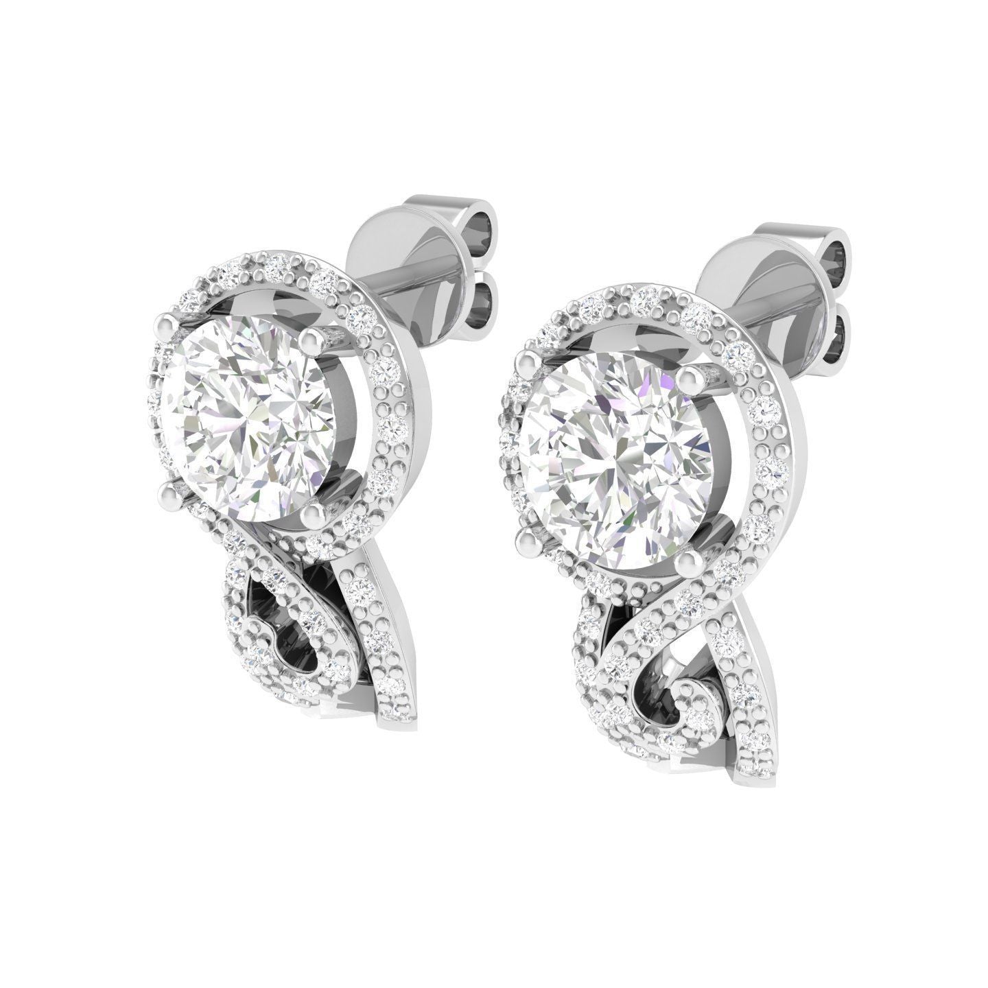 India Solitaire Earring