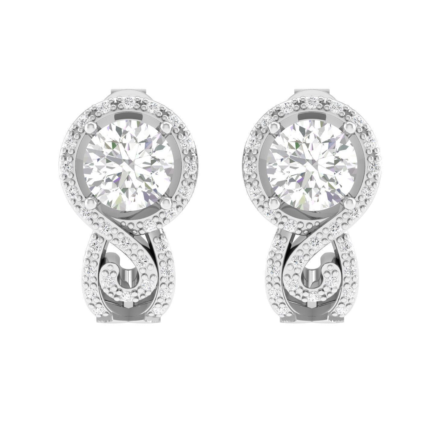 India Solitaire Earring