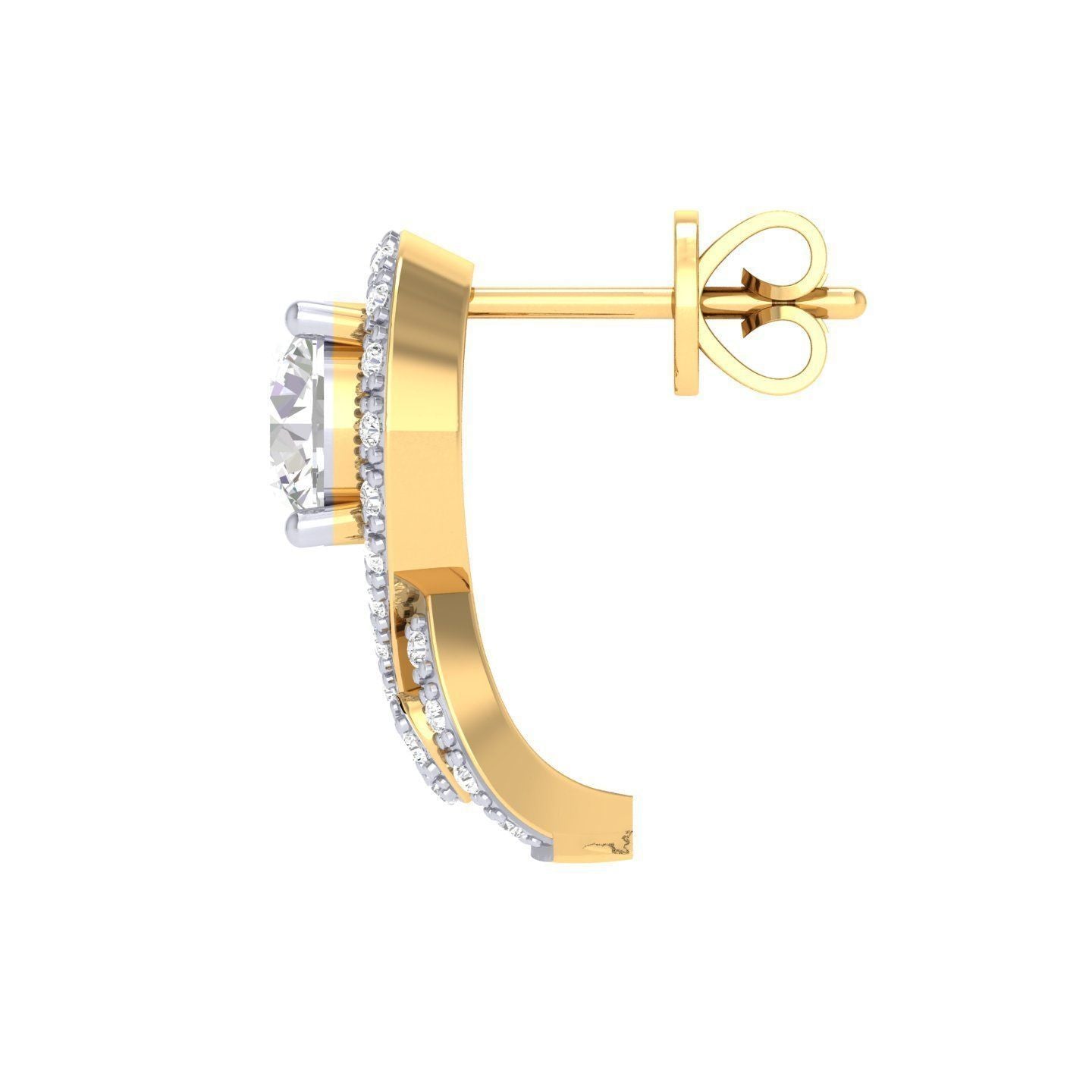India Solitaire Earring