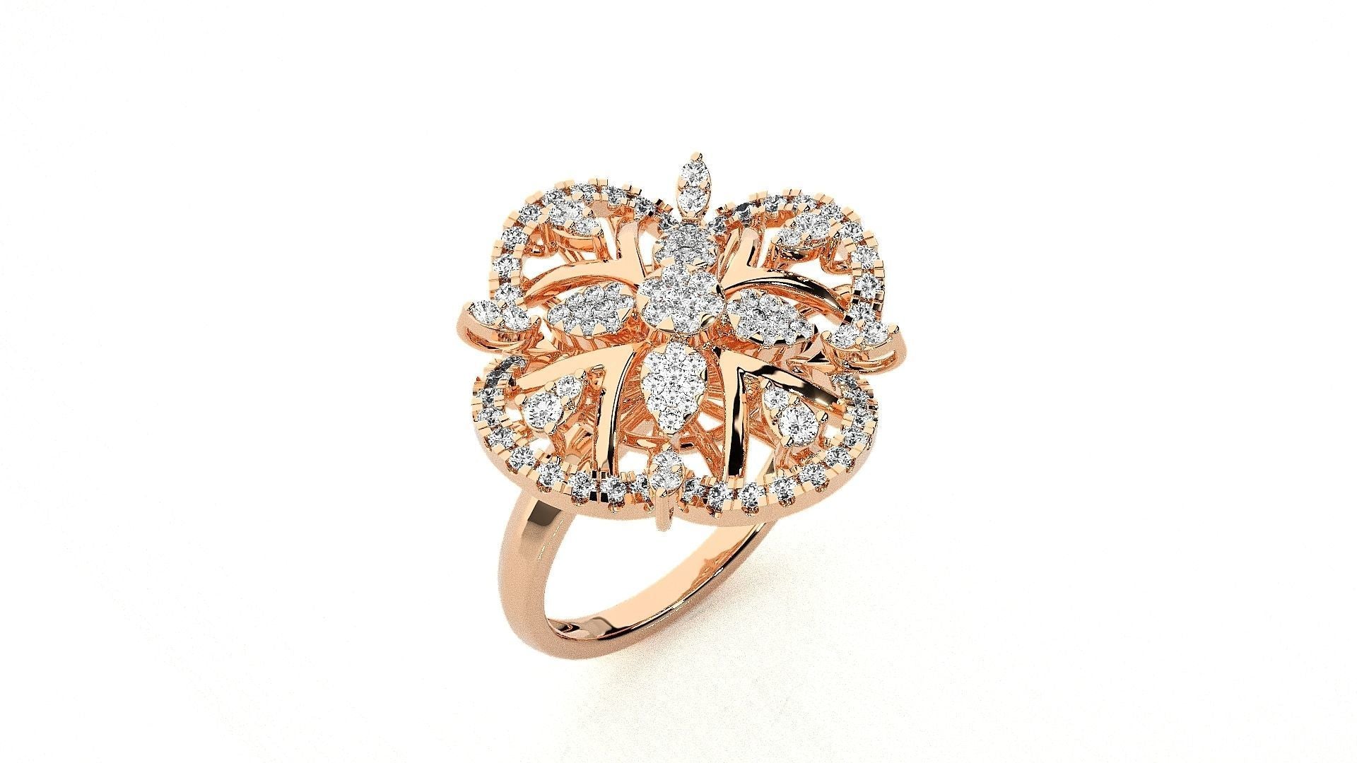 Elina Diamond Designer Ring