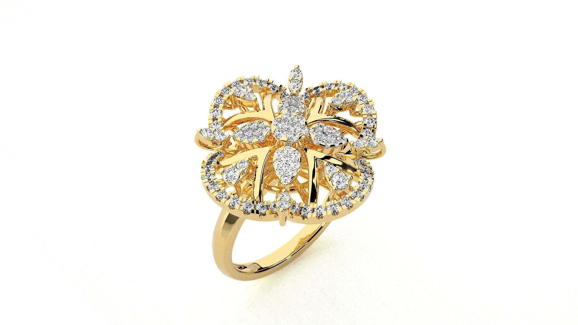 Elina Diamond Designer Ring