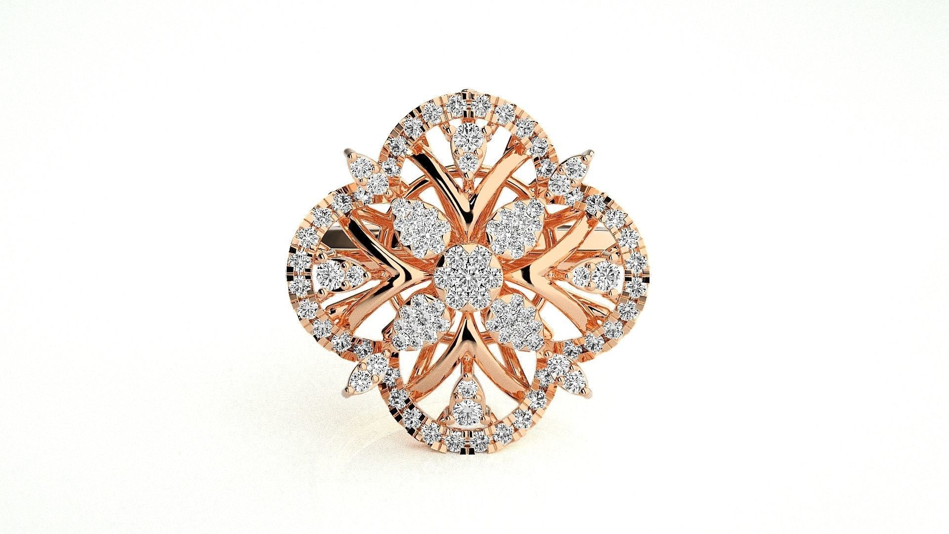 Elina Diamond Designer Ring