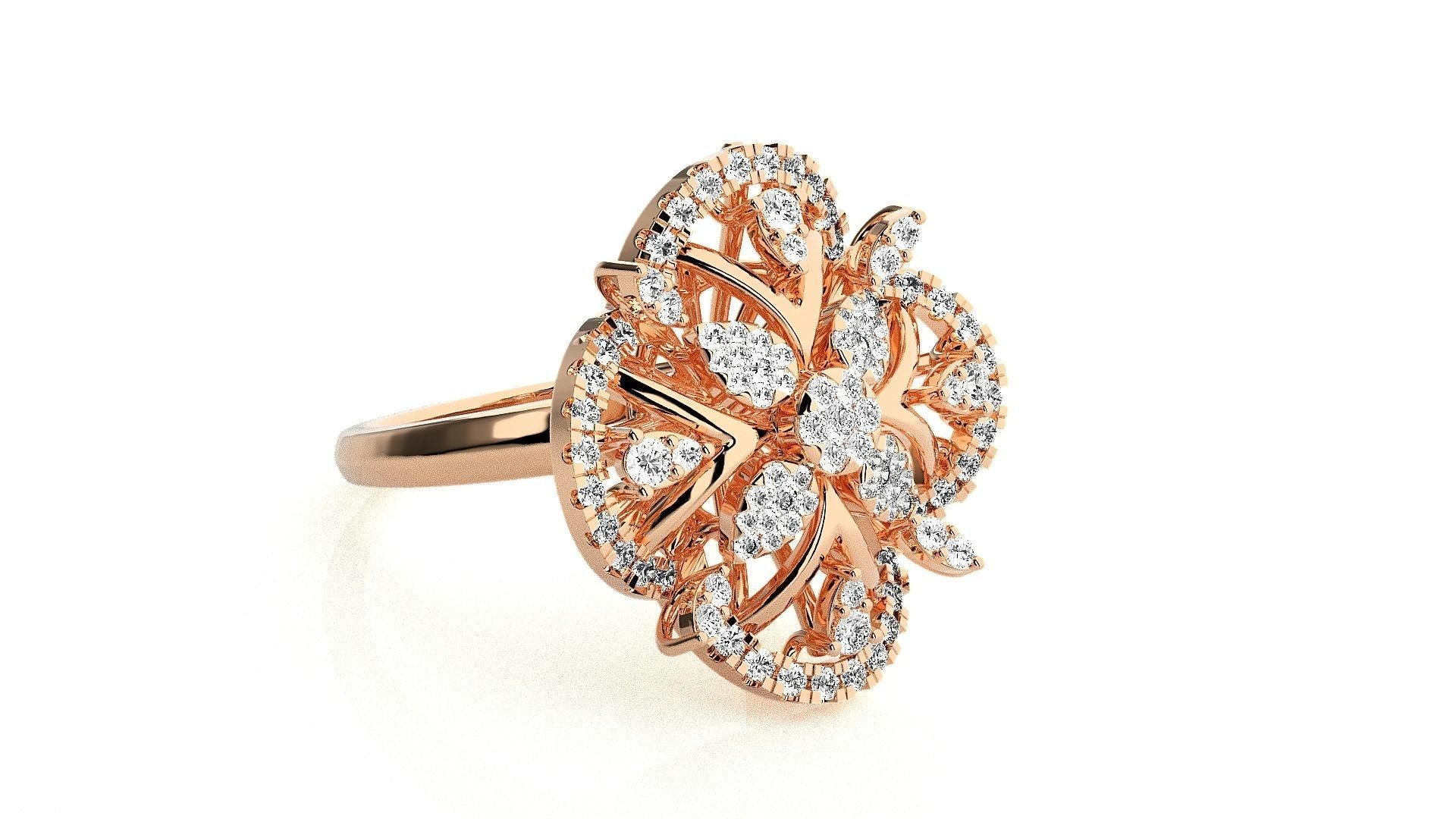 Elina Diamond Designer Ring