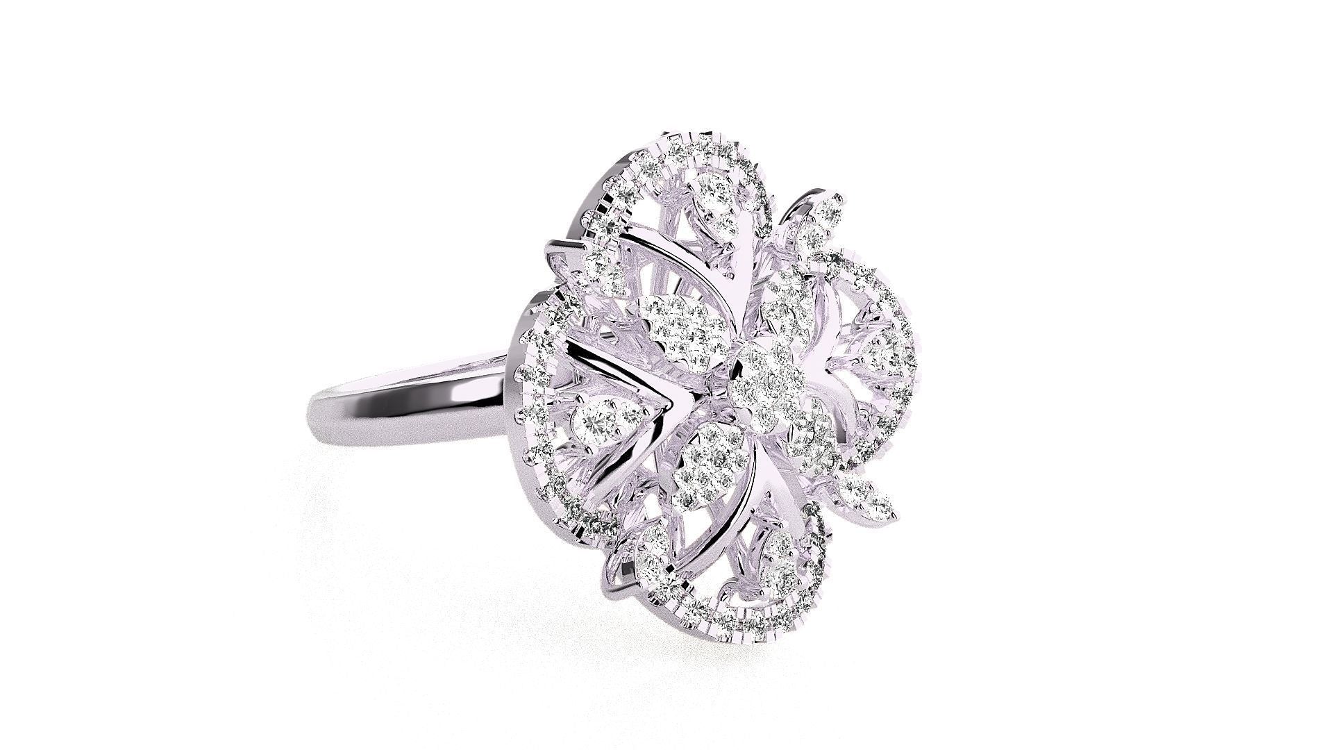 Elina Diamond Designer Ring