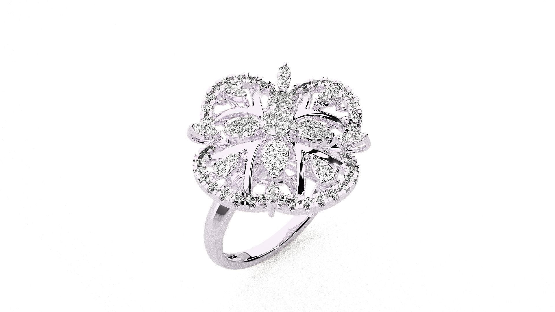 Elina Diamond Designer Ring