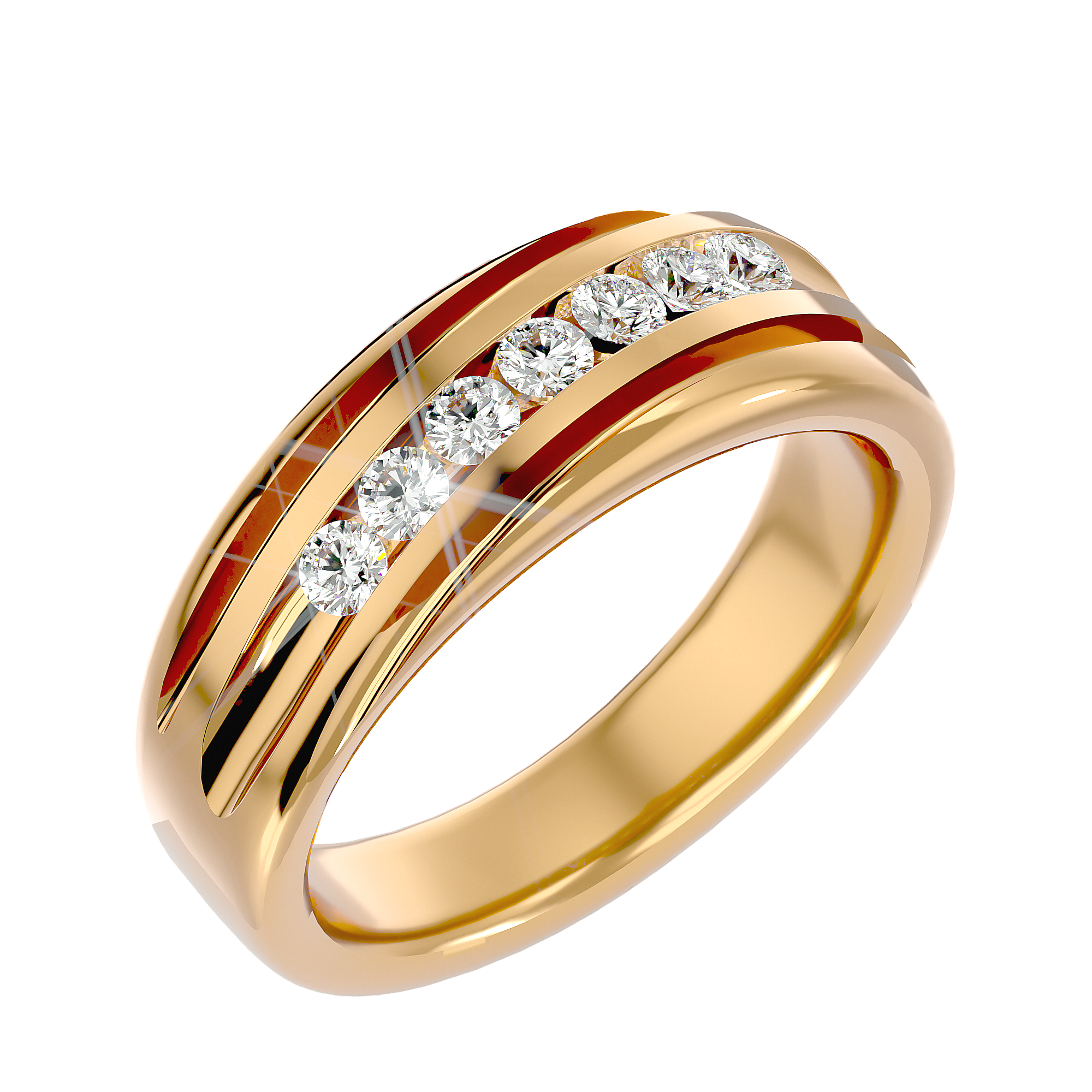 Alyssa Diamond Mens Ring