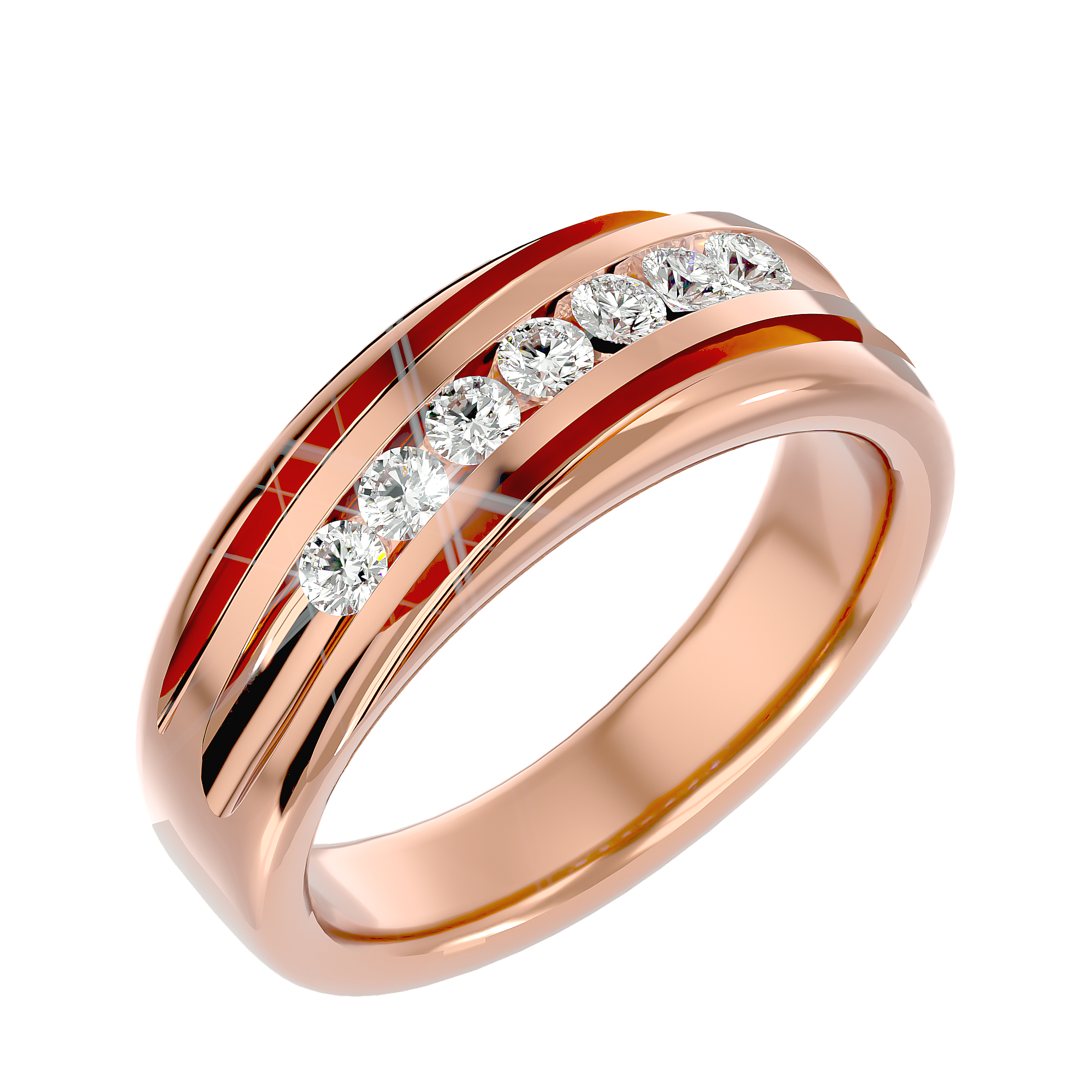 Alyssa Diamond Mens Ring