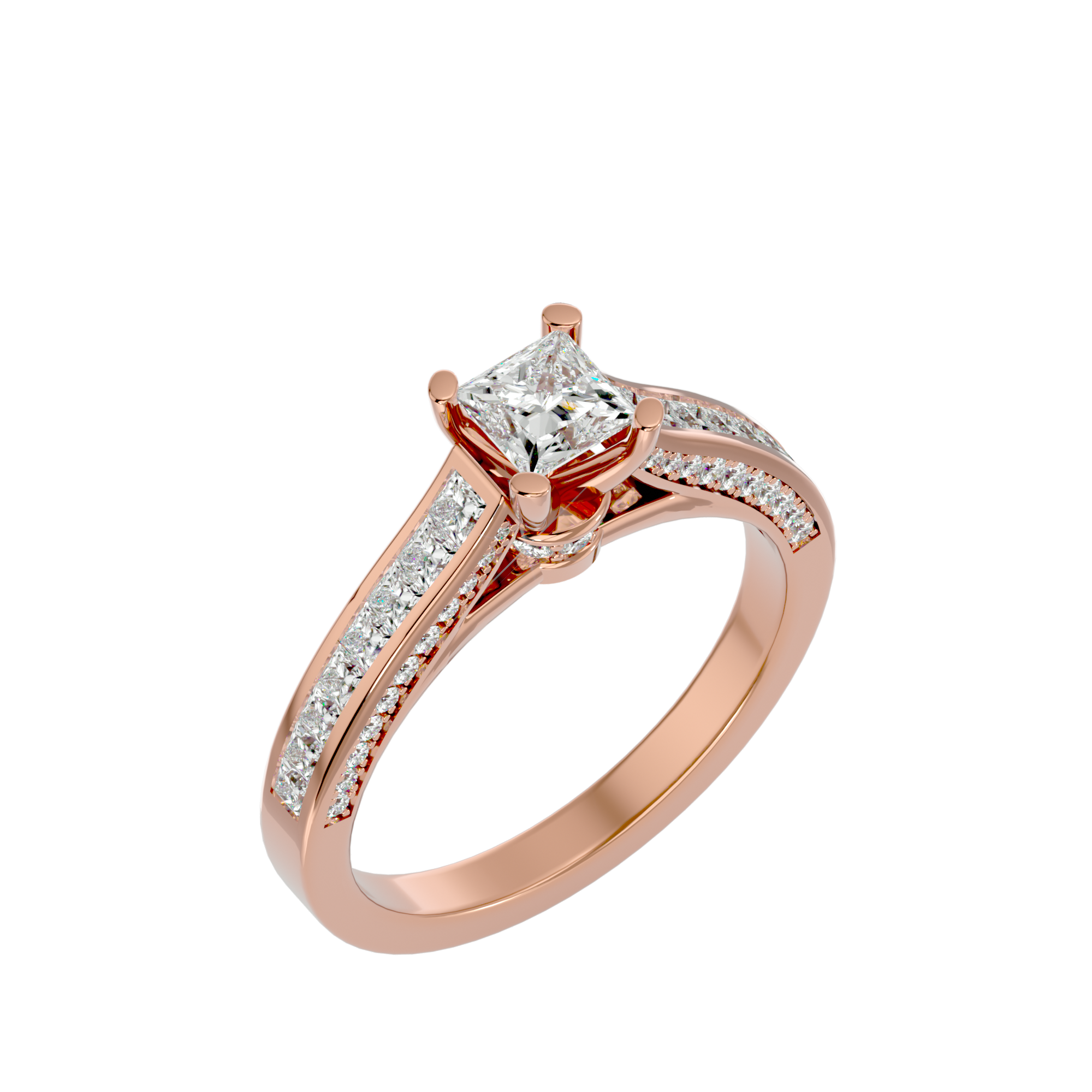 Roxanne Diamond Solitaire Ladies Ring