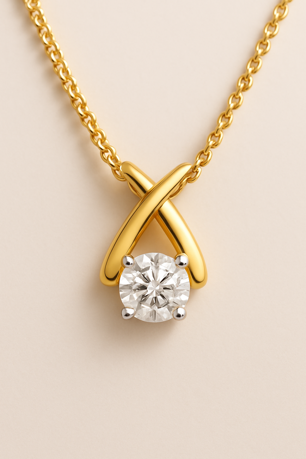 Shambh Jewels Lab Diamond Solitaire Pendant