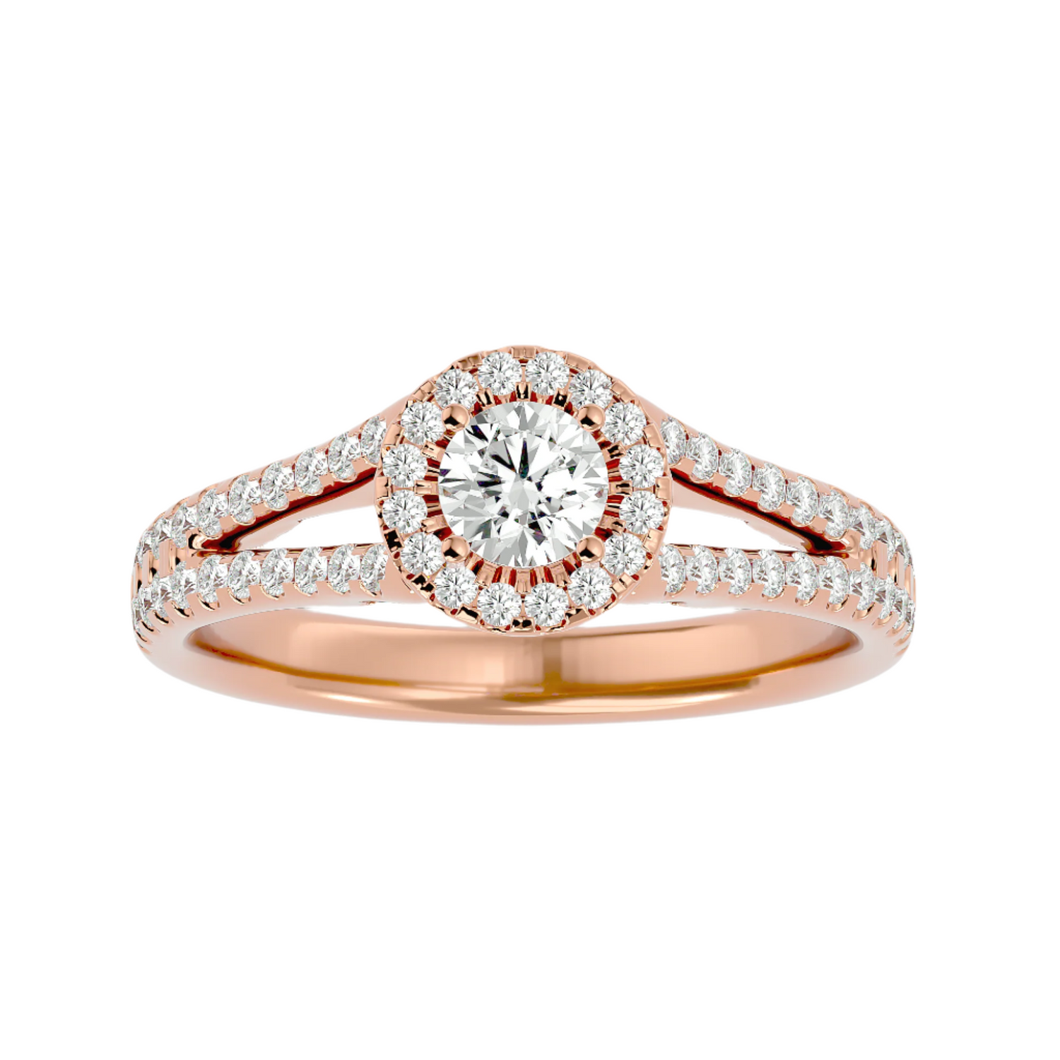 Giovanna Diamond Halo Ring