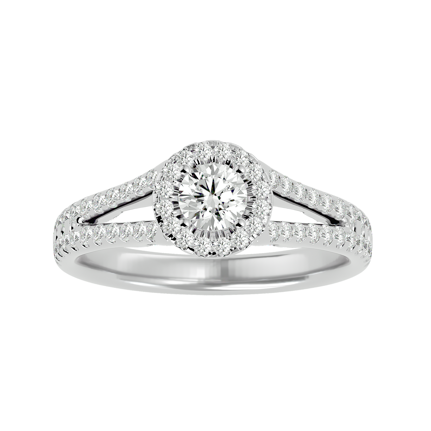 Giovanna Diamond Halo Ring