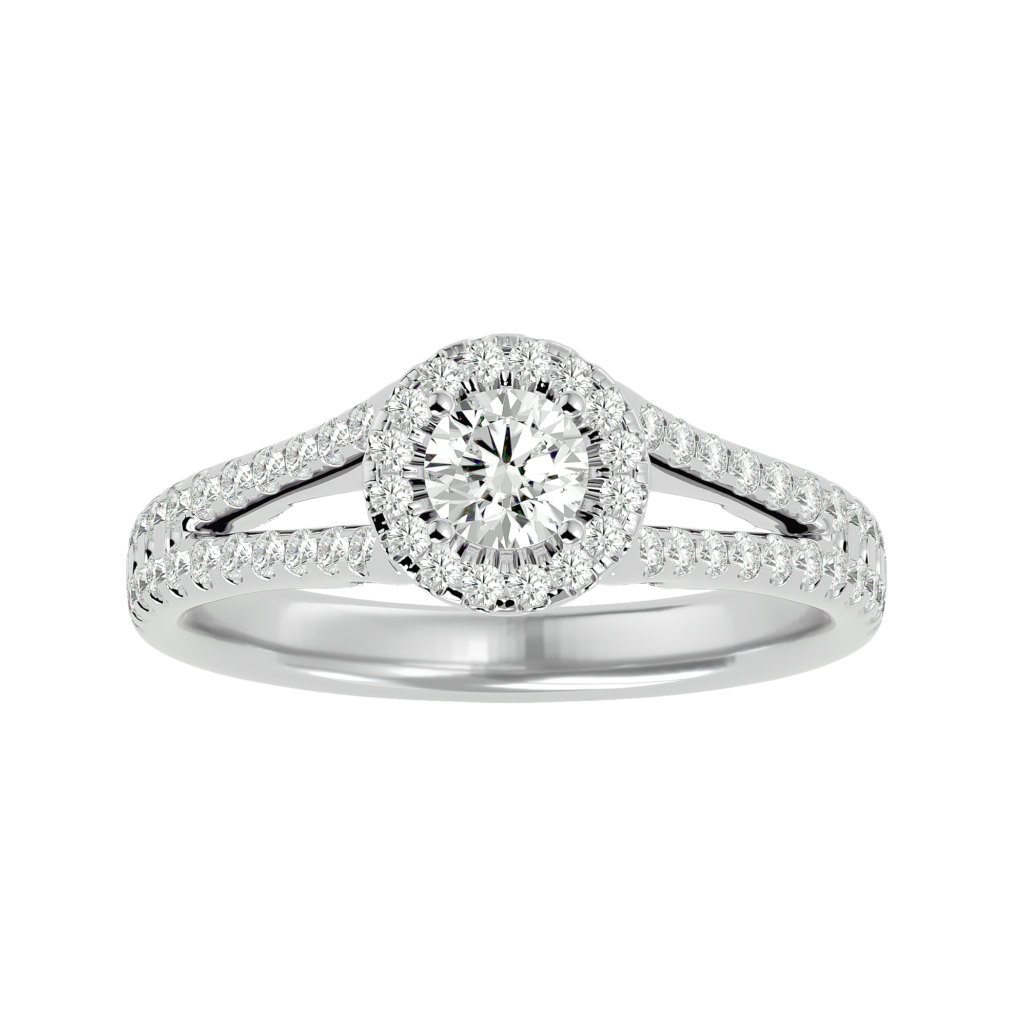 Giovanna Diamond Halo Ring