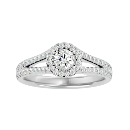 Giovanna Diamond Halo Ring