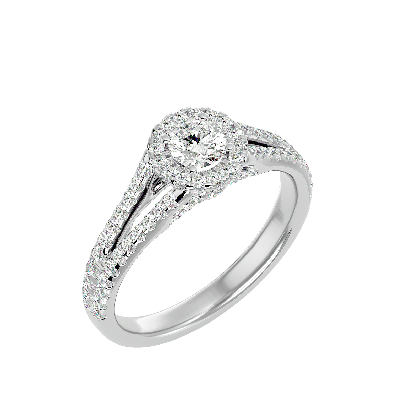 Giovanna Diamond Halo Ring