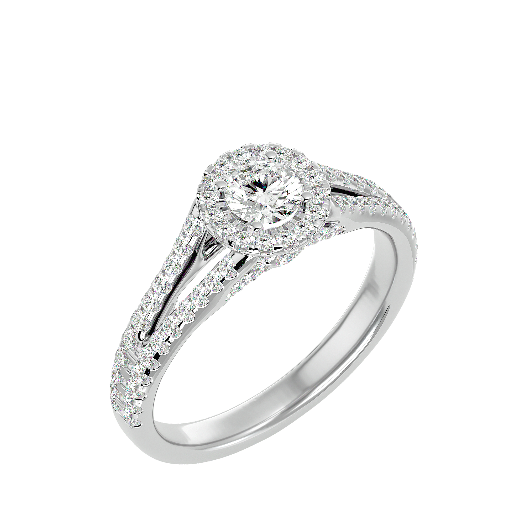 Giovanna Diamond Halo Ring