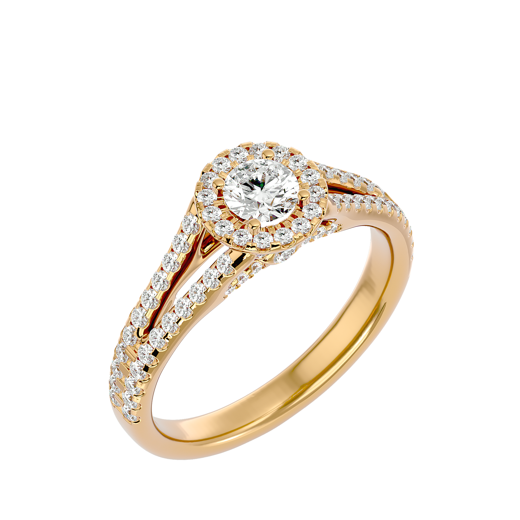 Giovanna Diamond Halo Ring