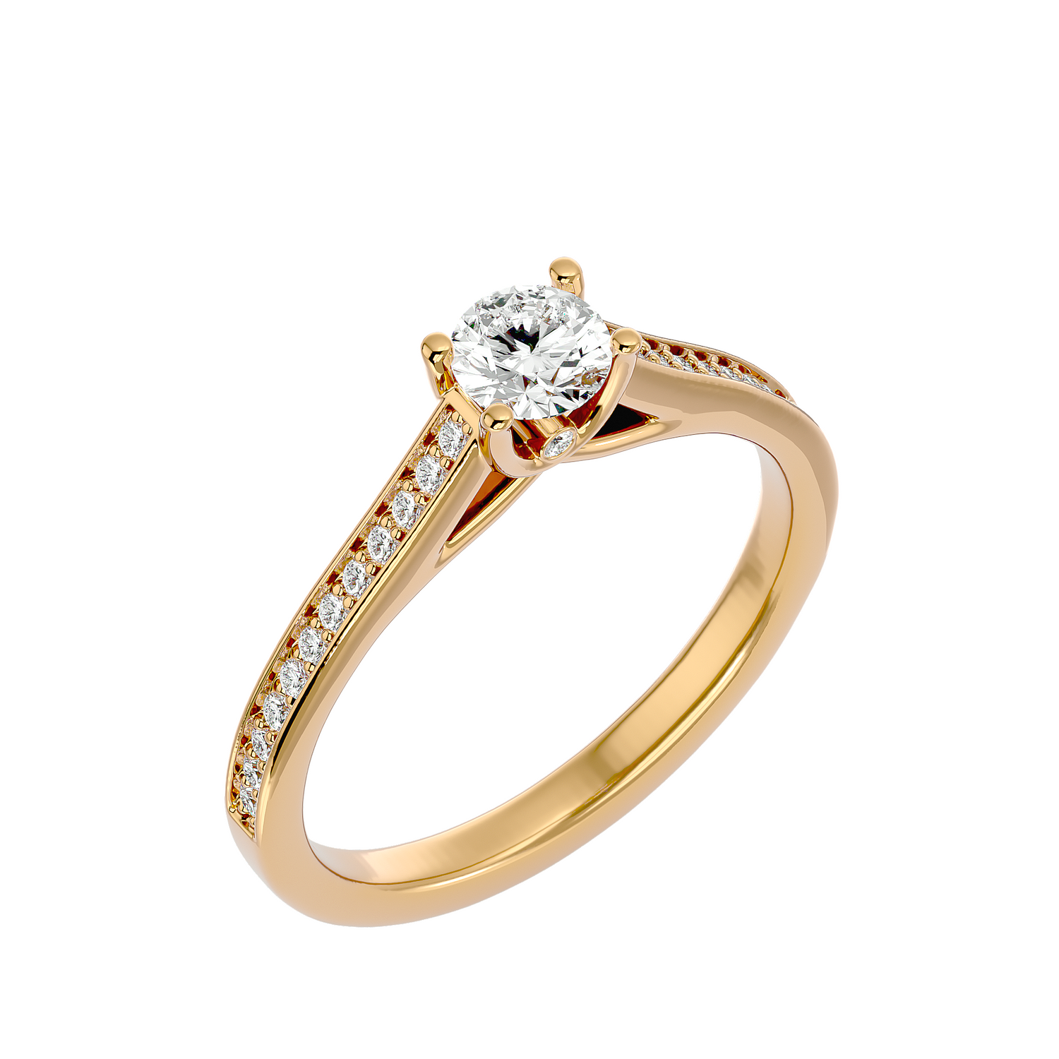 Charlotte Diamond Solitaire Ladies Ring