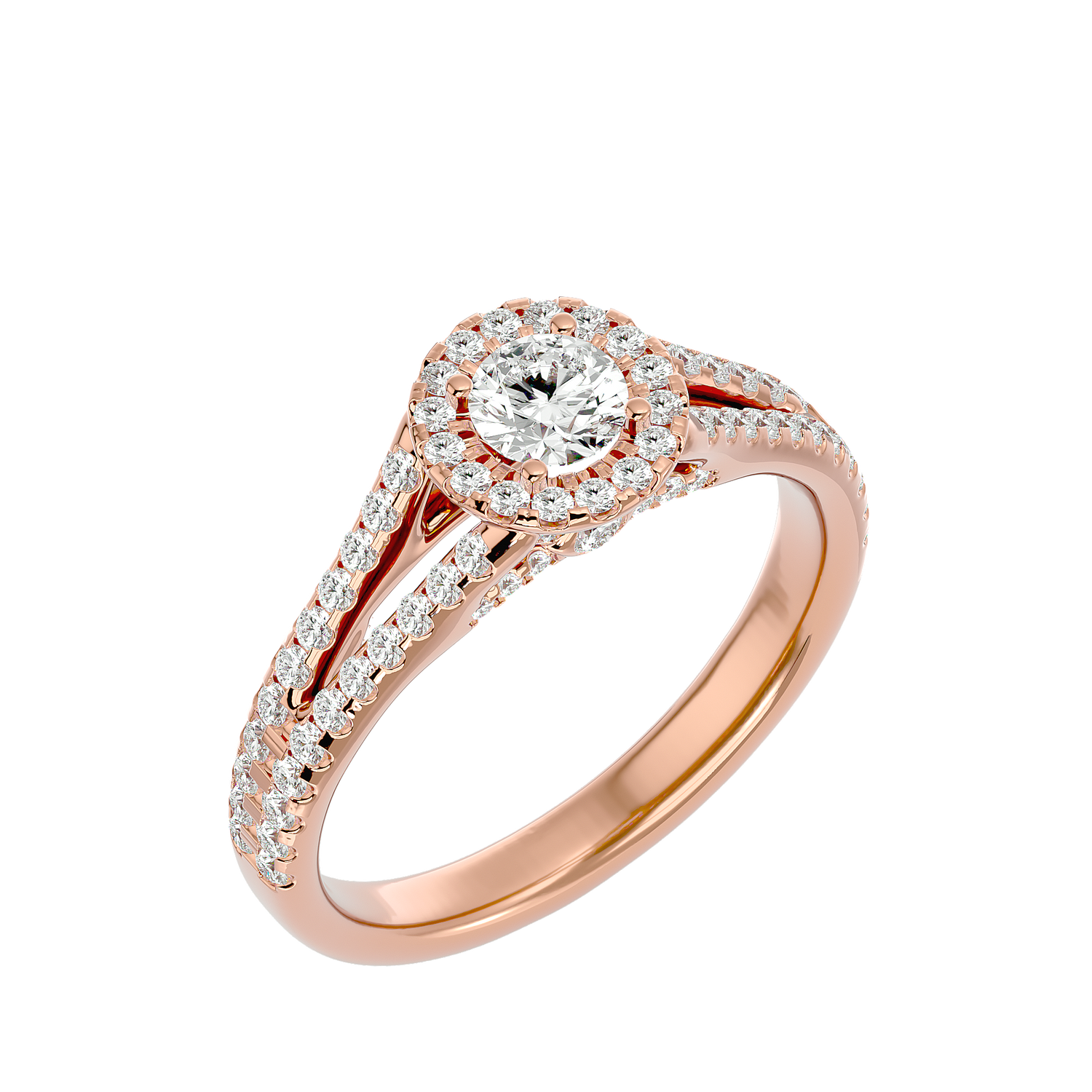 Giovanna Diamond Halo Ring