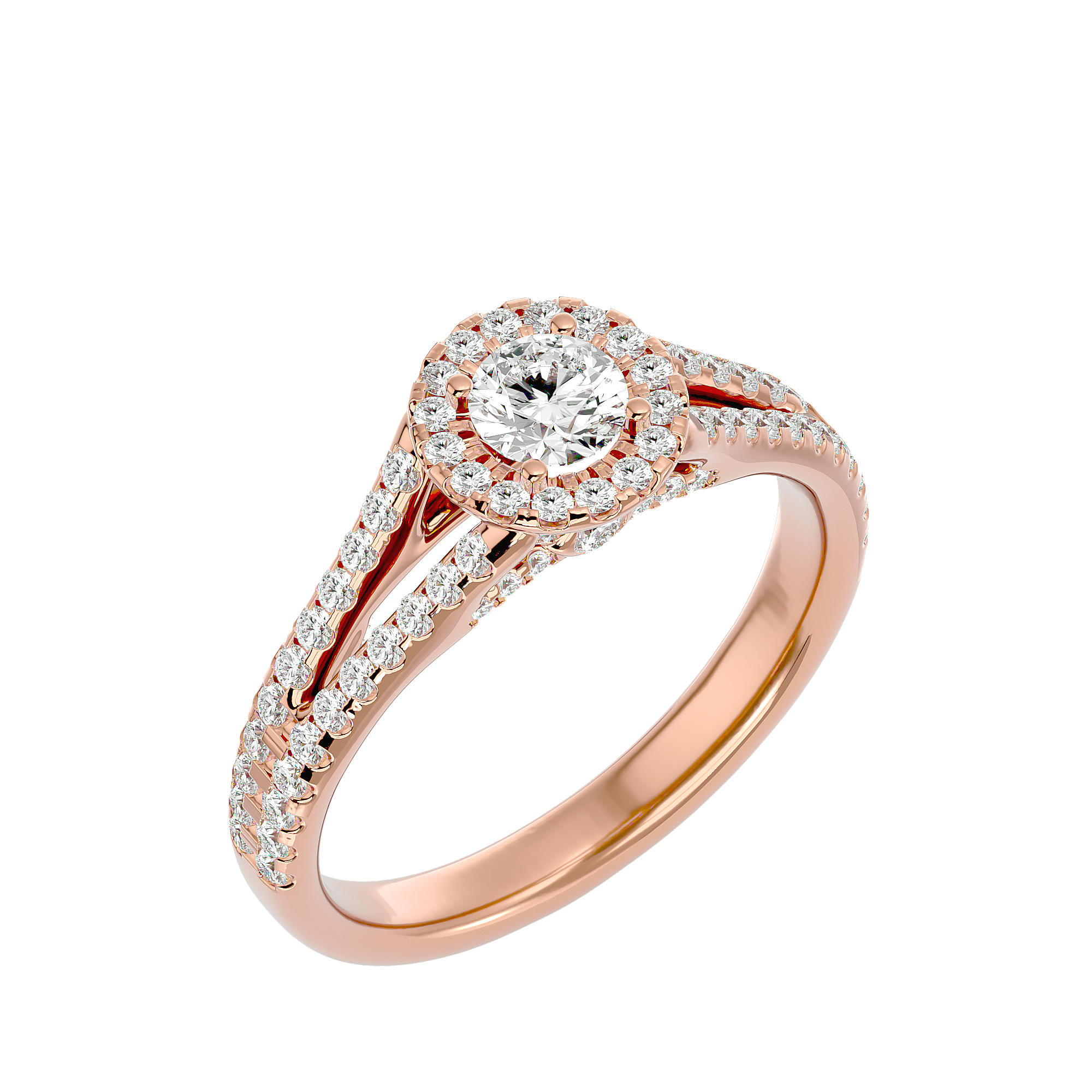 Giovanna Diamond Halo Ring