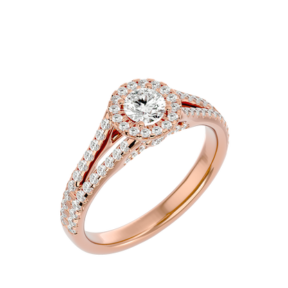 Giovanna Diamond Halo Ring