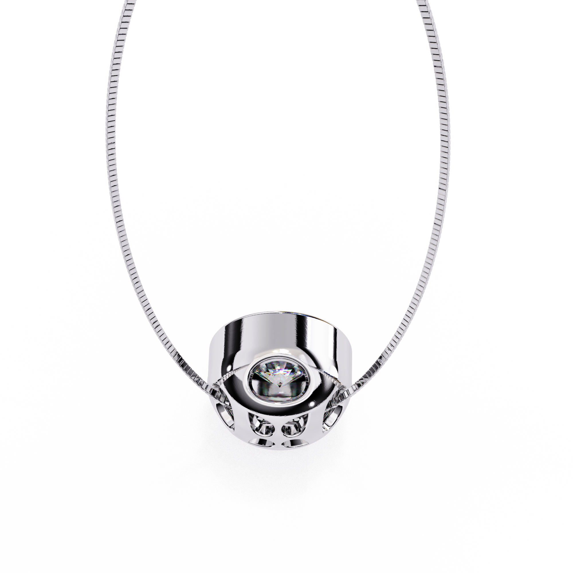 Poppy  Diamond Pendant