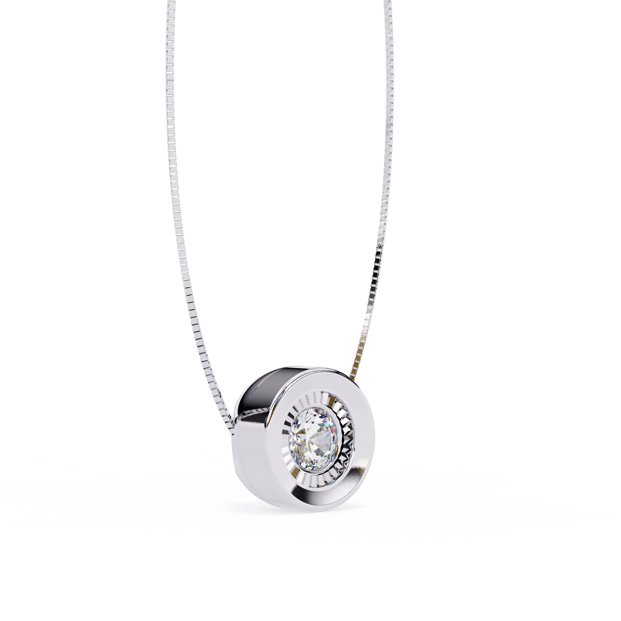 Poppy  Diamond Pendant