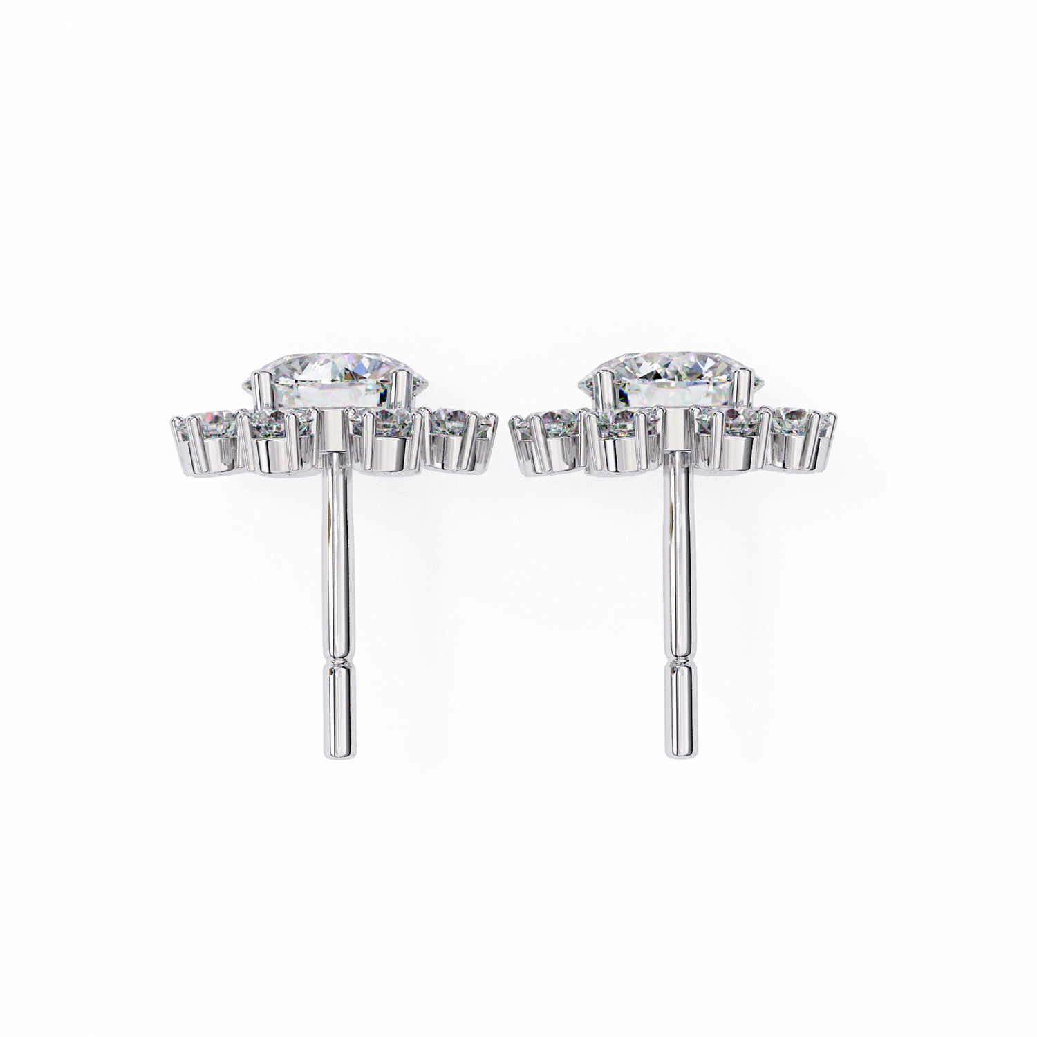 Zinnia  Diamond Earring