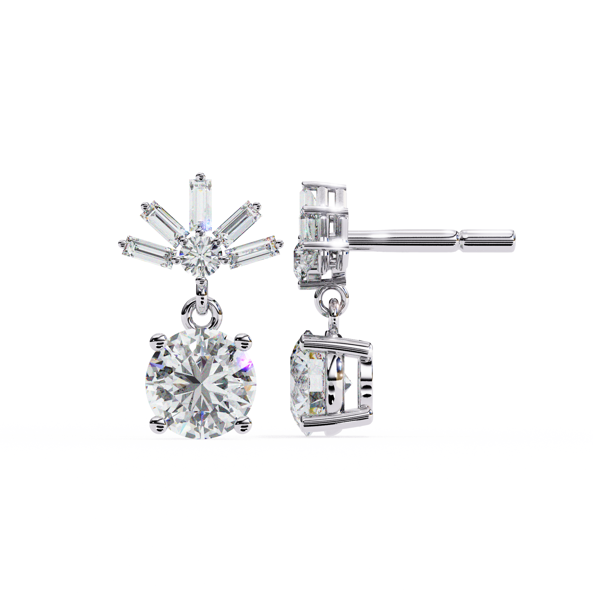 Rosa  Diamond Earring