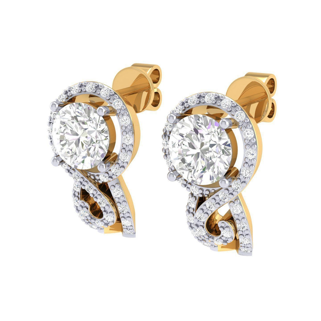 India Solitaire Earring