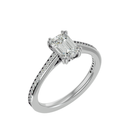 Edna Diamond Solitaire Ladies Ring