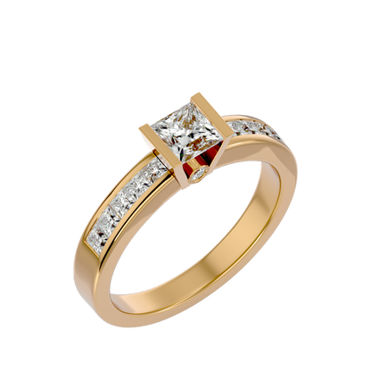 Janet Diamond Solitaire Ladies Ring