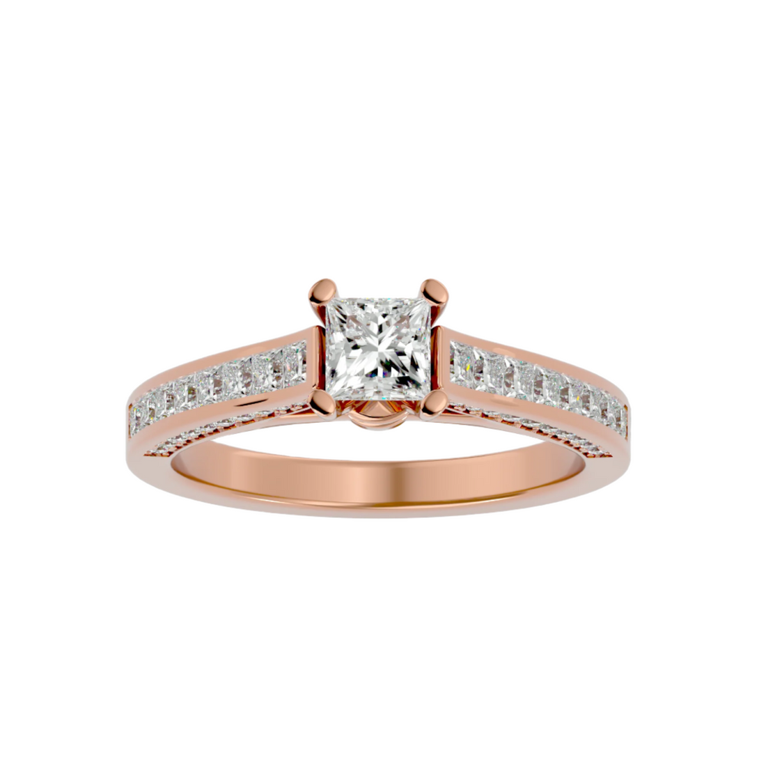 Roxanne  Diamond Solitaire Ladies Ring