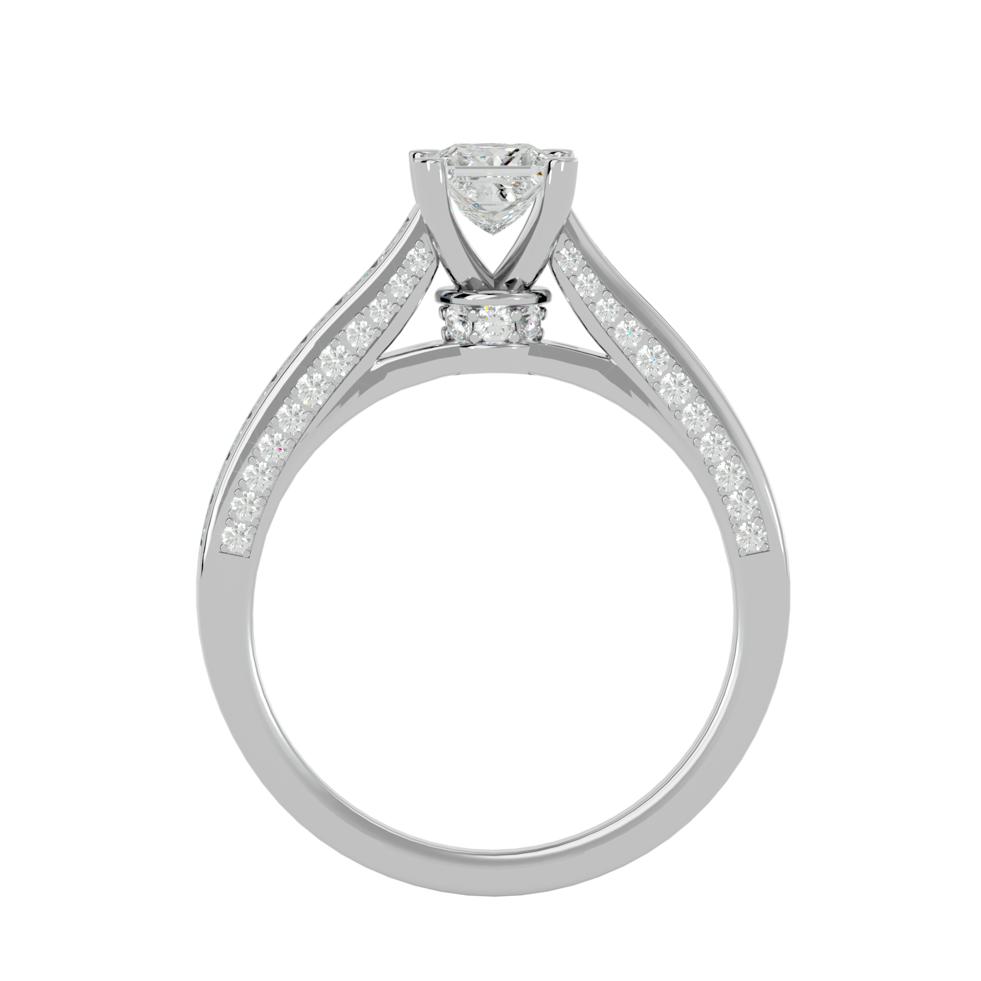 Roxanne  Diamond Solitaire Ladies Ring