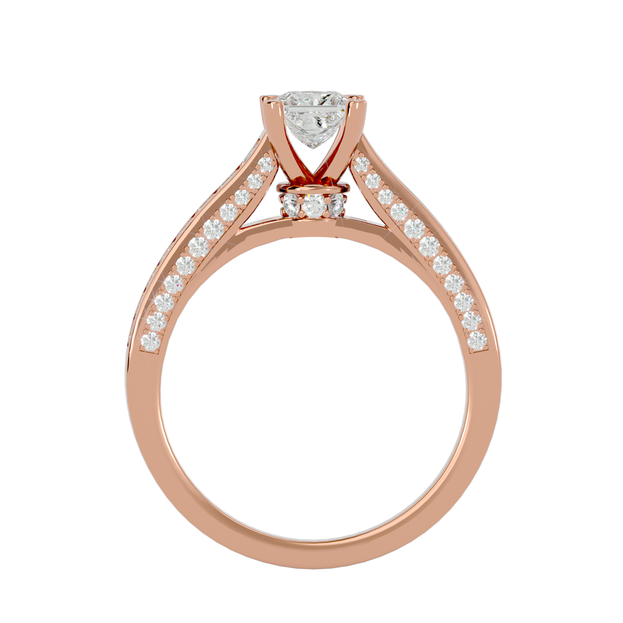 Roxanne  Diamond Solitaire Ladies Ring