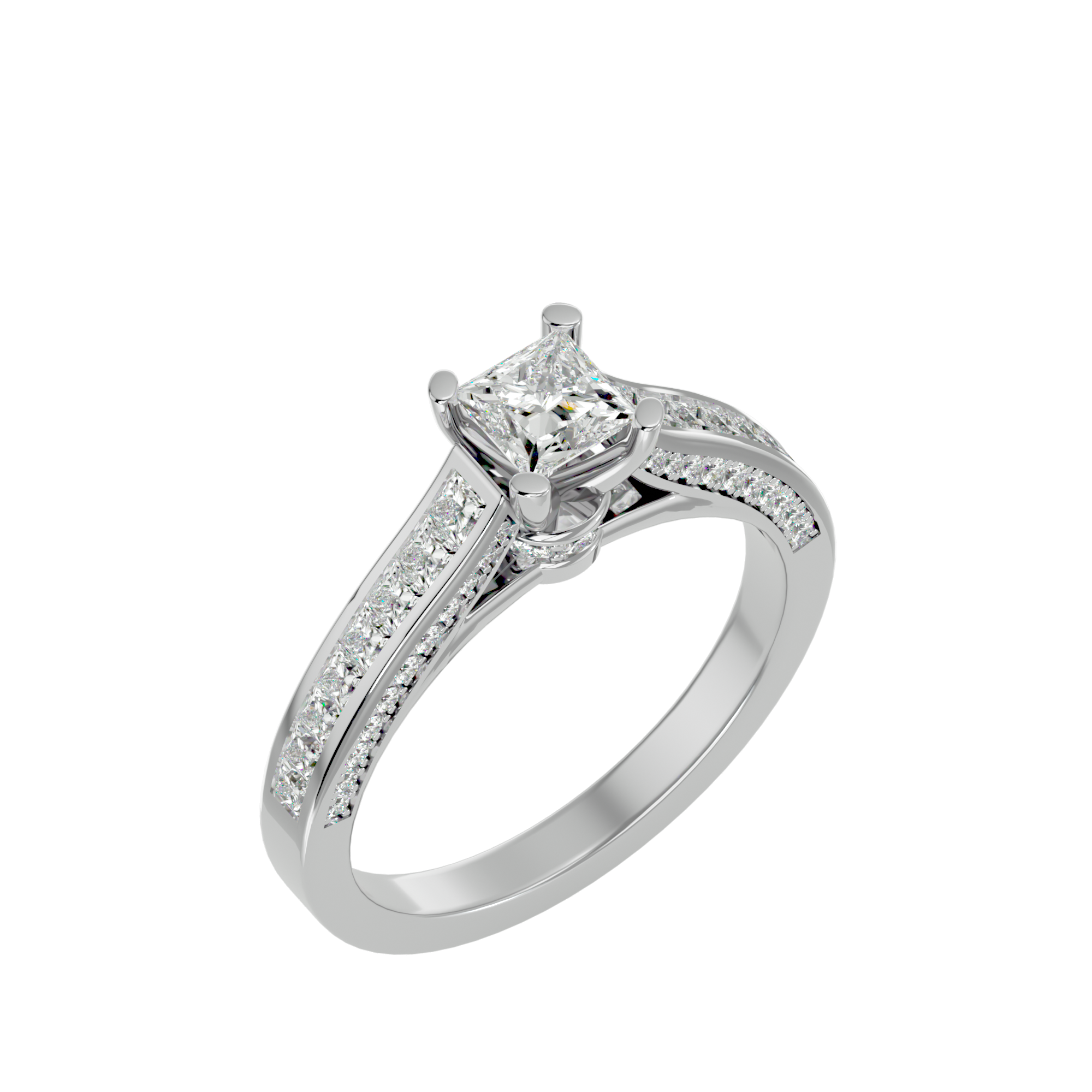 Roxanne  Diamond Solitaire Ladies Ring