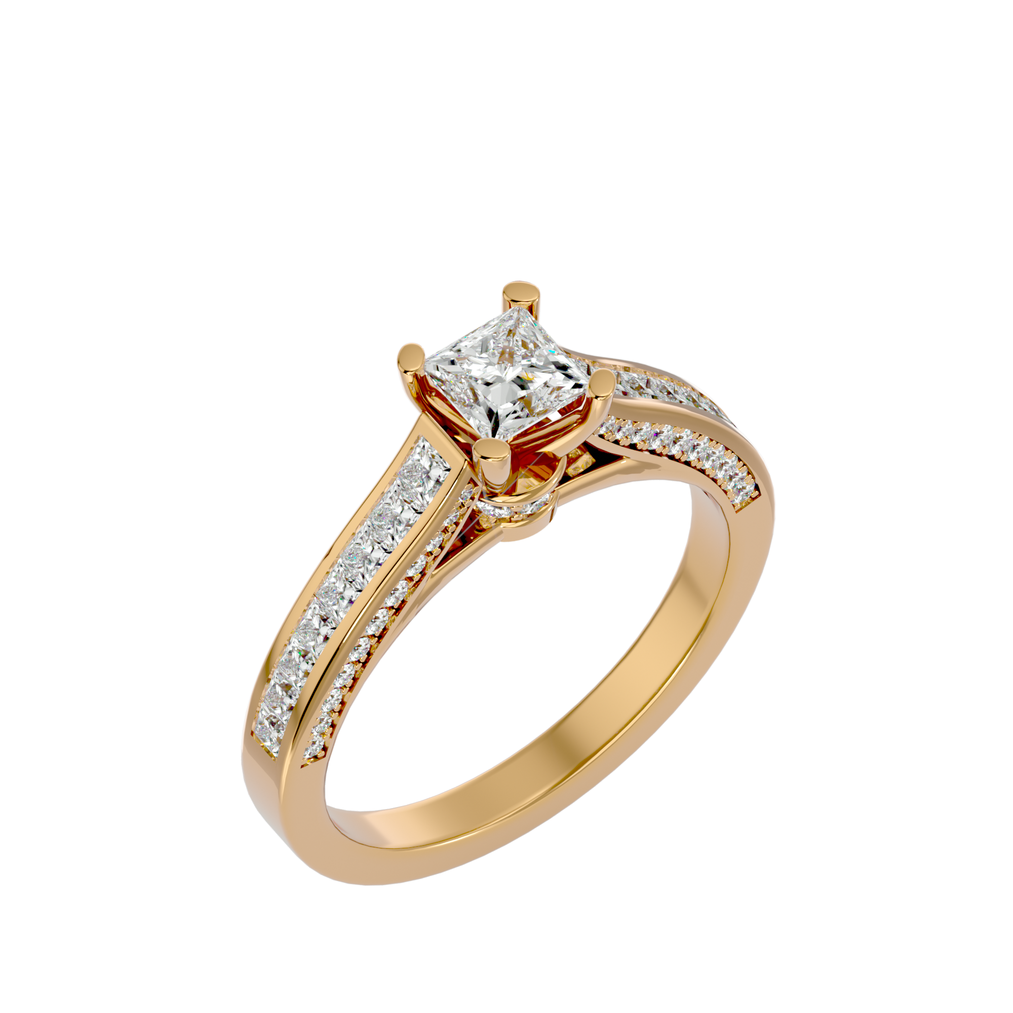 Roxanne  Diamond Solitaire Ladies Ring