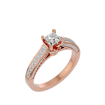 Roxanne  Diamond Solitaire Ladies Ring