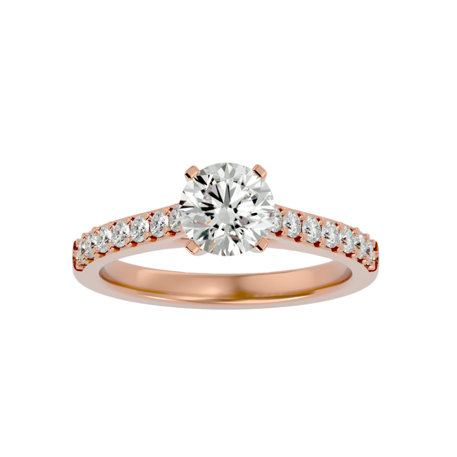 Audrey Diamond Solitaire Ladies Ring