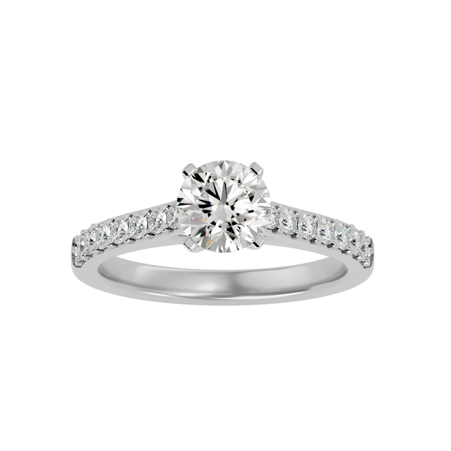 Audrey Diamond Solitaire Ladies Ring