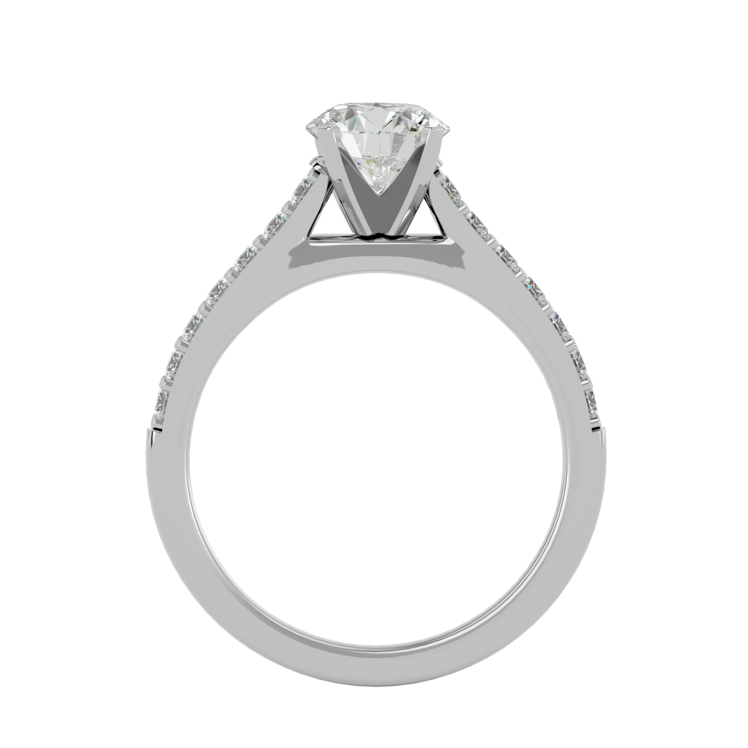 Audrey Diamond Solitaire Ladies Ring