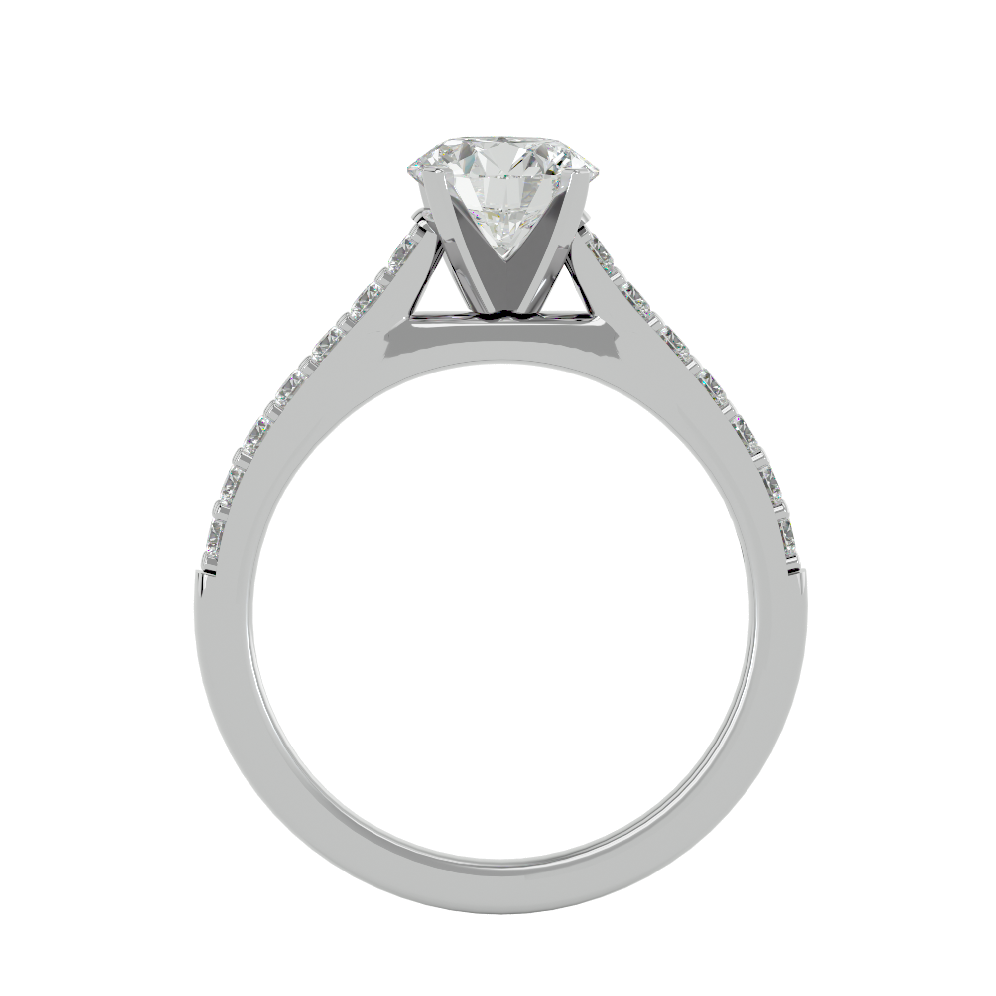 Audrey Diamond Solitaire Ladies Ring