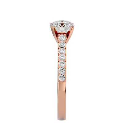 Audrey Diamond Solitaire Ladies Ring