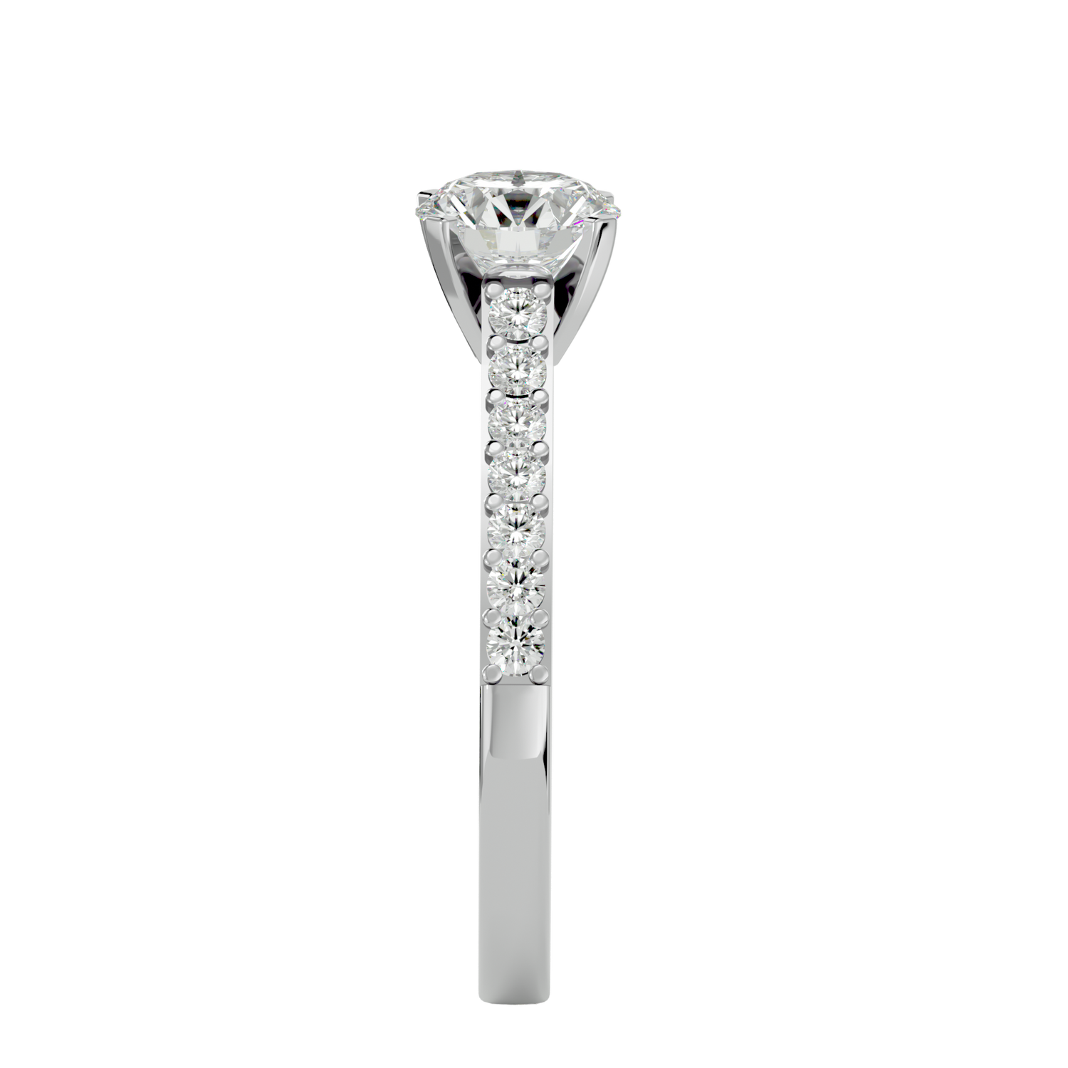 Audrey Diamond Solitaire Ladies Ring