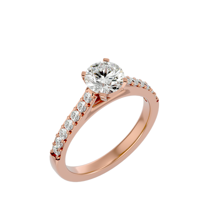 Celia Diamond Solitaire Ladies Ring