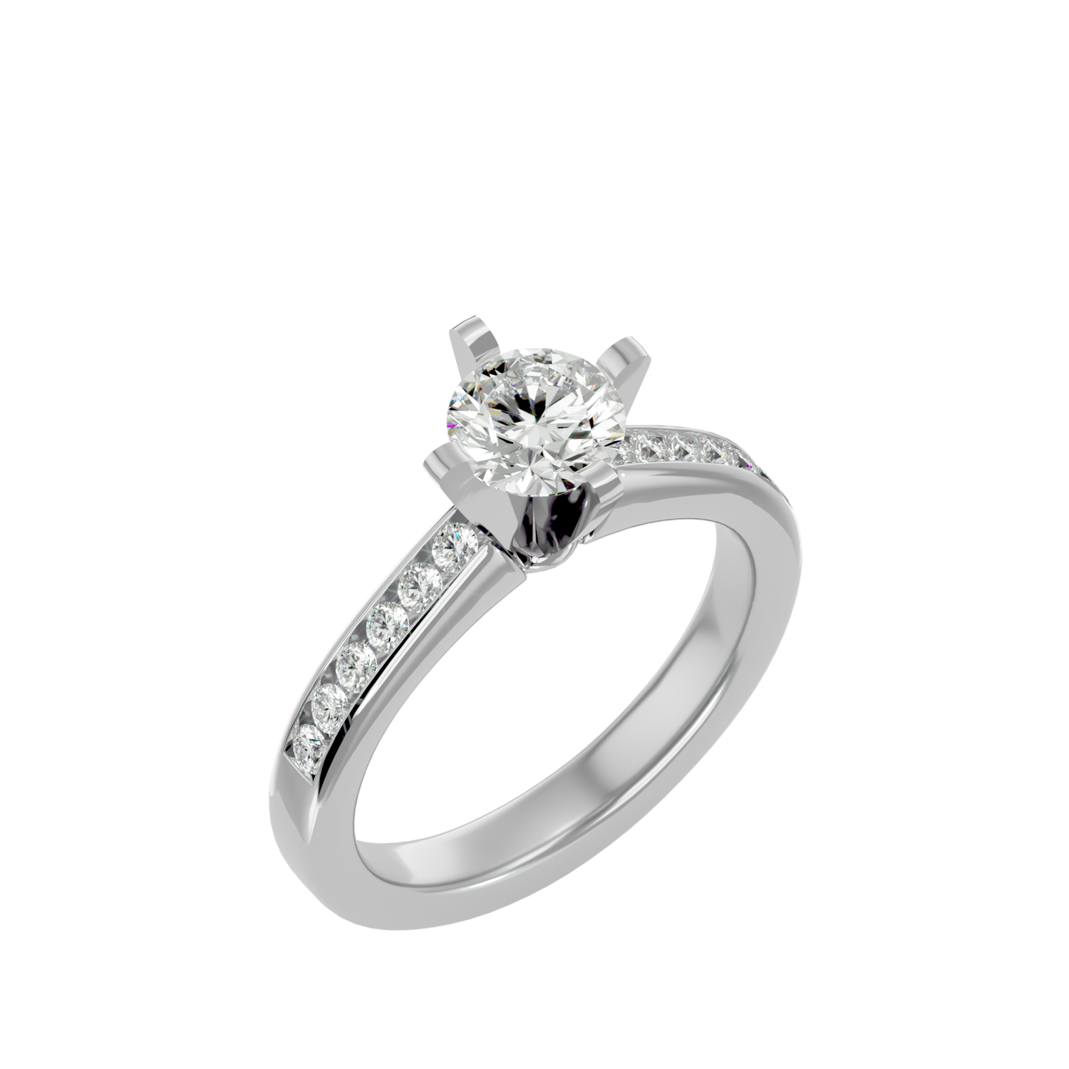 Elena Diamond Solitaire Ladies Ring