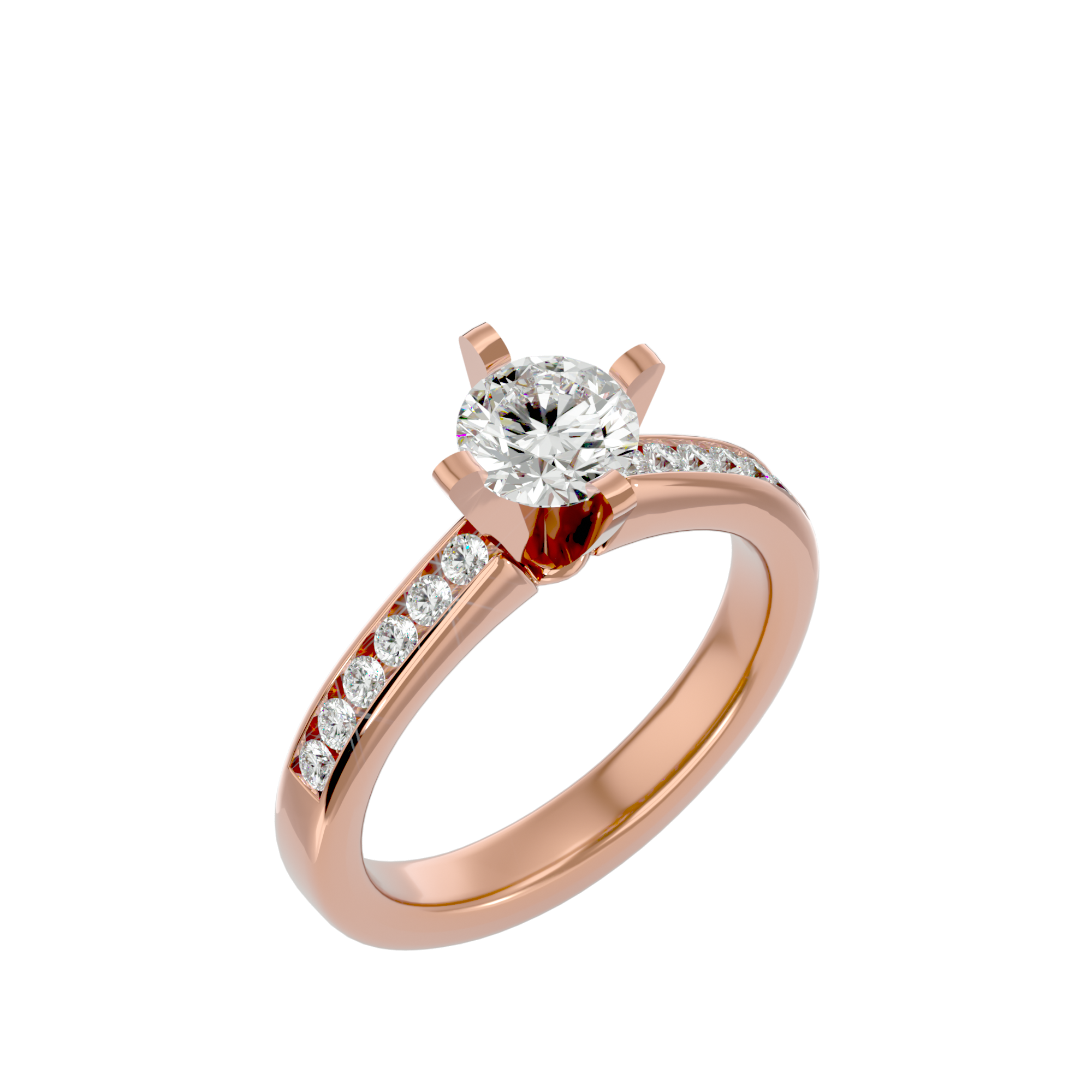 Elena Diamond Solitaire Ladies Ring