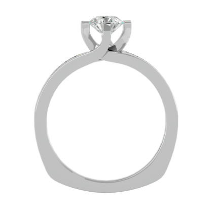 Alpha Diamond Solitaire Ladies Ring